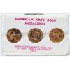 Image 1 : Three American Arts Gold Medallions