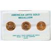 Image 1 : Three American Arts Gold Medallions