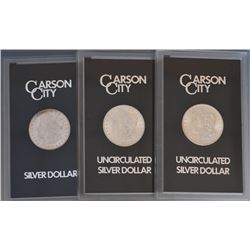 1883 Carson City Silver Morgan Dollars (3)