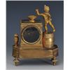 Image 2 : Miniature French Empire Bronze Mantle Clock