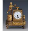 Image 3 : Miniature French Empire Bronze Mantle Clock