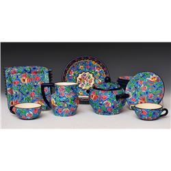 Group of French Longwy  China