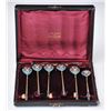 Image 1 : Boxed Set of 6 Russian Enameled Spoons