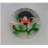 Image 1 : French Clear Ground Pansy and Bud Paperweight