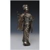 Image 1 : Meiji Silvered Bronze Figure of a Giesha