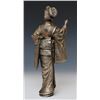 Image 2 : Meiji Silvered Bronze Figure of a Giesha