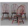 Image 1 : Set of 4 Wallace Nutting Hoop Back Windsor Chairs