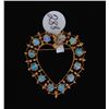 Image 1 : 14k Gold Opal Brooch