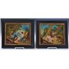 Image 1 : Pair of French Reverse Painted Pictures