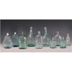 Group of Antique Flasks and Bottles