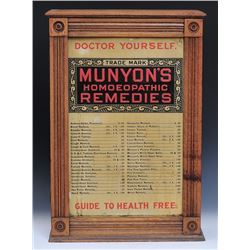 Munyon's Homeopathic Remedies Medicine Cabinet