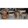 Image 3 : Group of (8) Stoneware Crocks