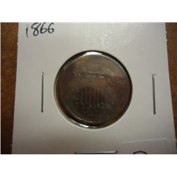 1866 US TWO CENT PIECE