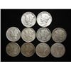 Image 1 : 10 ASSORTED 1940'S MERCURY DIMES