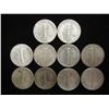 Image 2 : 10 ASSORTED 1940'S MERCURY DIMES