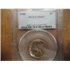 Image 1 : 1940 JEFFERSON NICKEL PCGS MS65