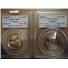 Image 1 : 2000-P & D VIRGINIA QUARTERS PCGS MS66'S