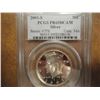 Image 1 : 2001-S SILVER KENNEDY HALF DOLLAR PCGS PR69 DCAM