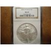 Image 1 : 2006-W AMERICAN SILVER EAGLE NGC MS69