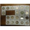 Image 2 : LOT OF 16 KENNEDY HALF DOLLARS SEE DESCRIPTION 4-90% SILVER, 12-40% SILVER JOHN F. KENNEDY HALVES AN