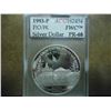 Image 1 : 1993-P POW SILVER DOLLAR ACG PR68