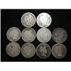 Image 1 : 10 ASSORTED BARBER DIMES