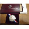 Image 2 : 1993-P JEFFERSON 250TH ANNIVERSARY UNC SILVER $ ORIGINAL US MINT PACKAGING