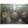 Image 1 : 1986 NORWAY MINT SET UNC ORIGINAL MINT PACKAGING