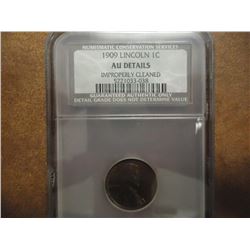 1909 LINCOLN CENT NCS AU DETAILS