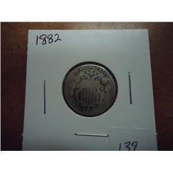 1882 SHIELD NICKEL