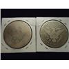 Image 2 : 1892 & 1898 BARBER HALF DOLLARS