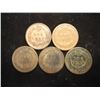 Image 2 : 5 ASSORTED 1900'S INDIAN HEAD CENTS