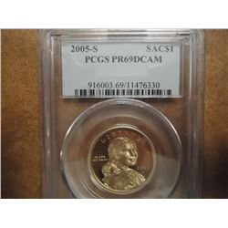 2005-S SACAGAWEA DOLLAR PCGS PR69 DCAM