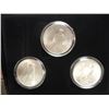 Image 1 : 1922,23 & 1924 PHILADELPHIA PEACE SILVER DOLLARS UNC