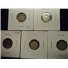 Image 1 : 1912,13,18,19 & 1920 CANADA SILVER 5 CENTS