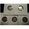 Image 2 : 1912,13,18,19 & 1920 CANADA SILVER 5 CENTS