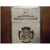 Image 1 : 1959 WASHINGTON SILVER QUARTER NGC MS65