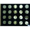 Image 1 : 20 COIN SET OF 2007 PRESIDENTIAL DOLLARS CONTAINS: P & D, P & D SATIN FINISH AND S MINT MARKS OF ALL