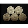 Image 2 : 5 ASSORTED BARBER DIMES