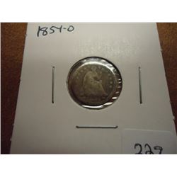 1854-O SEATED LIBERTY HALF DIME