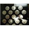 Image 2 : 33 COIN SET OF 1964-1977 KENNEDY HALF DOLLARS CONTAINS: P/D/S'S AND ALL SILVERS IN NICE CAPITAL PLAS