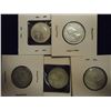 Image 2 : 5 ASSORTED CANADA SILVER 25 CENTS