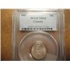 Image 1 : 1967 CANADA 10 CENT PCGS MS64