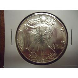 1987 AMERICAN SILVER EAGLE UNC