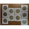 Image 1 : 10 ASSORTED WALKING LIBERTY HALF DOLLARS