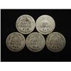 Image 2 : 5 ASSORTED BARBER DIMES