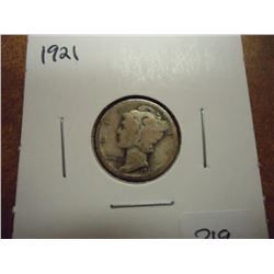 1921 MERCURY DIME KEY DATE
