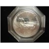 Image 1 : 26.2 GRAM STERLING SILVER ROUND GOLDEN SPIKE CENTENNIAL, THIS IS RAILWAY AND LOCOMOTIVE HISTORICAL S