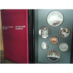 1987 CANADA DOUBLE DOLLAR PROOF SET SILVER DAVIS STRAIT, ORIGINAL ROYAL CANADIAN MINT PACKAGING