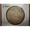 Image 1 : 1948 MEXICO SILVER 5 PESOS .8680 OZ. ASW